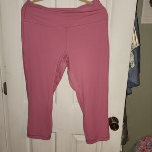 Lululemon Athletica Align HR Crop 21" in Pink Blossom 🌸